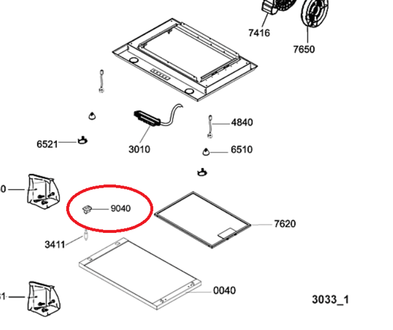 PLAST KLIPS TIL FRONTPANEL 2 STK.