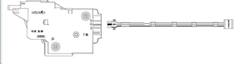Door lock with cable
